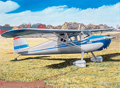 "140 Perfection" - Sam Lyons - Cessna 140 Aviation Art